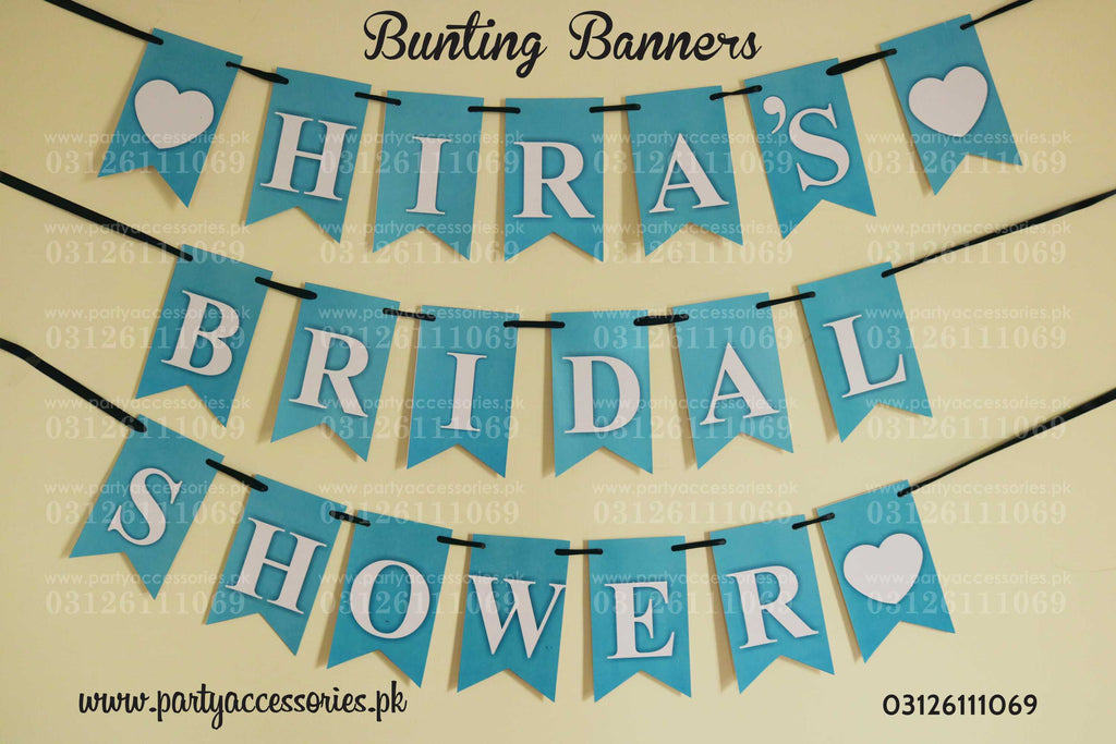 Customized Bridal Shower Bunting banner