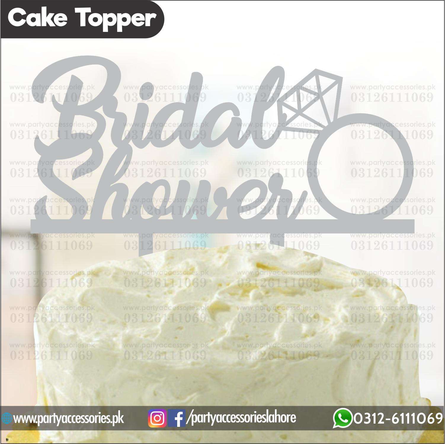 Bridal shower Cake topper