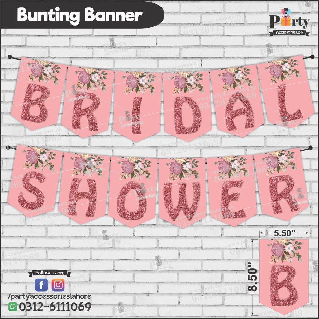 BRIDAL SHOWER Bunting Banners for backdrop