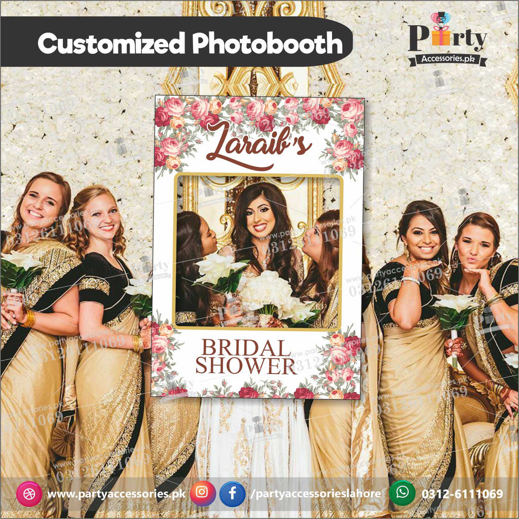 Customized Photo Booth / selfie frame for Bridal Shower