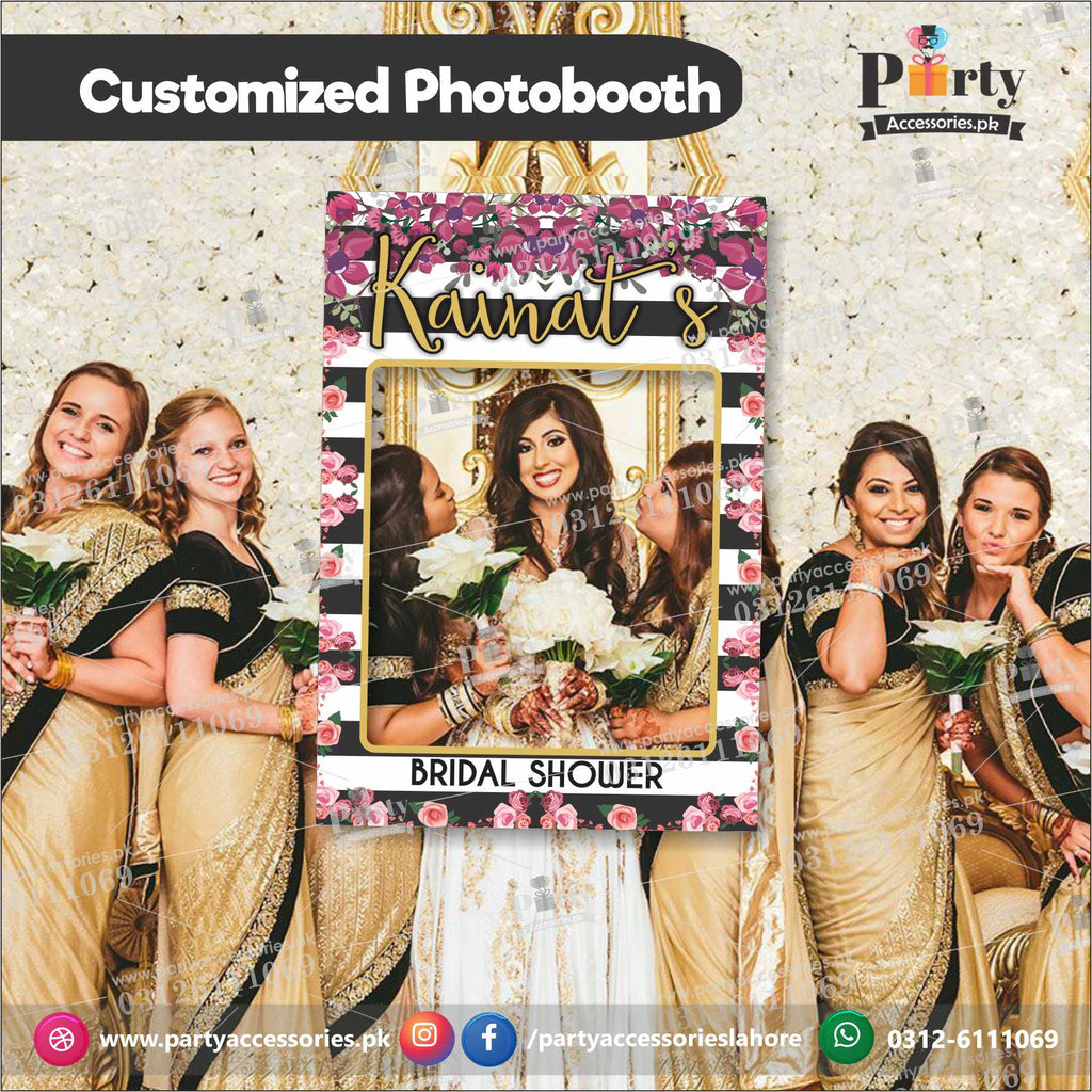 Customized Photo Booth / selfie frame for Bridal Shower