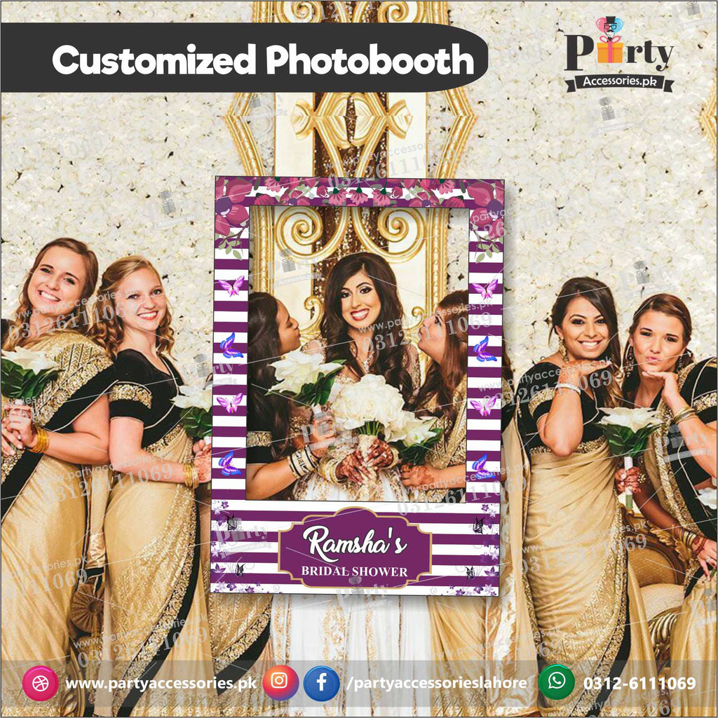 Customized Photo Booth / selfie frame for Bridal Shower