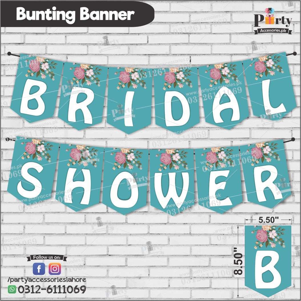 BRIDAL SHOWER Bunting Banners for backdrop