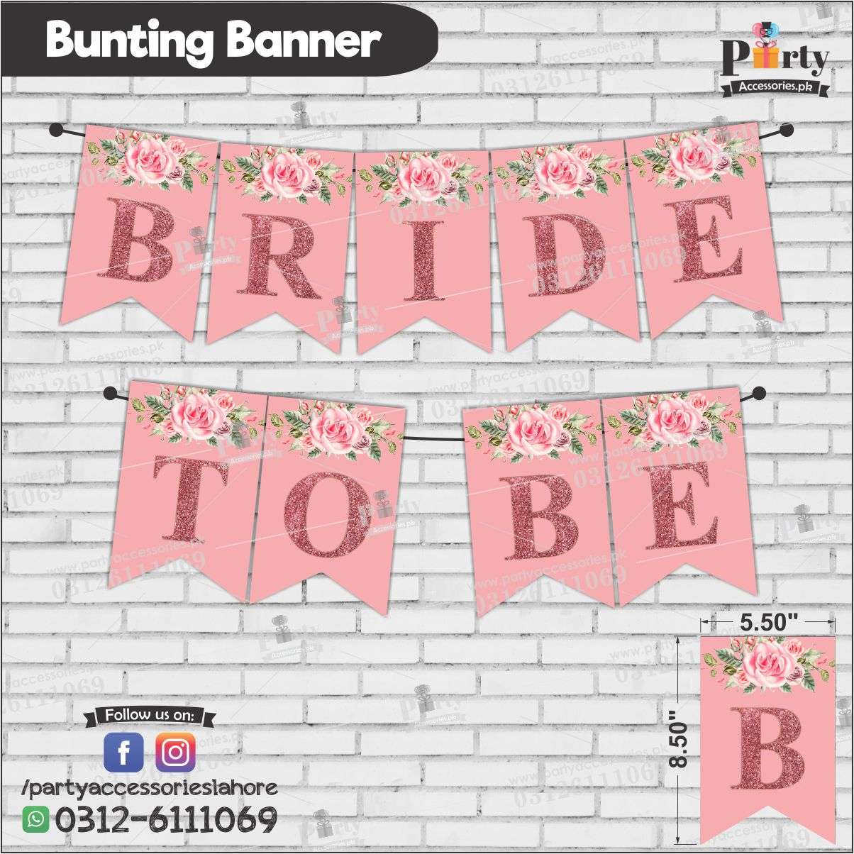 BRIDE TO BE Bunting Banners