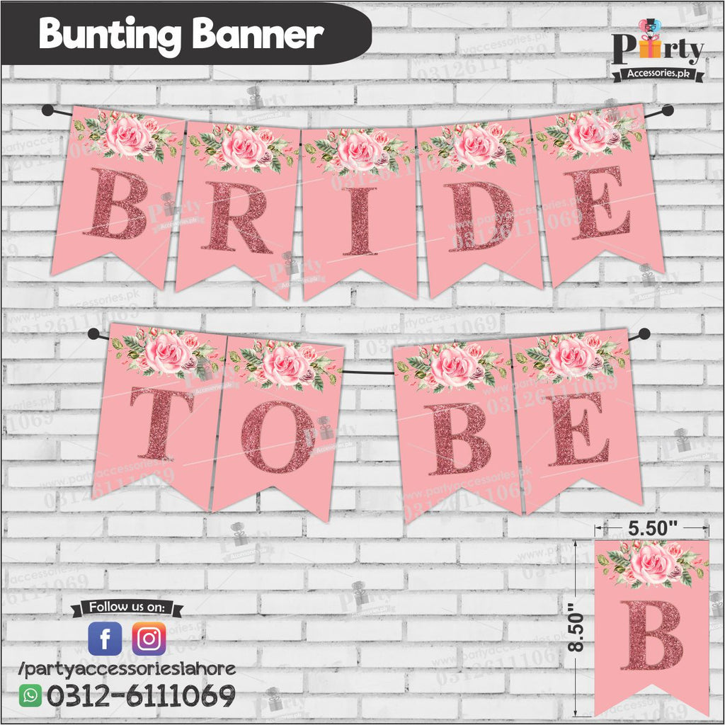 BRIDE TO BE Bunting Banners