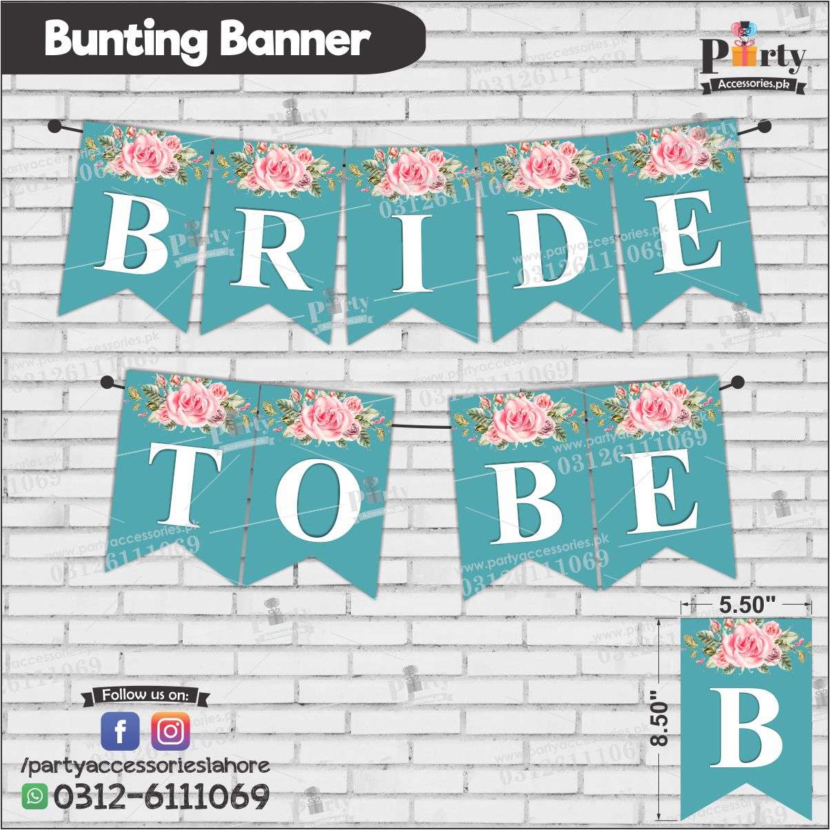 BRIDE TO BE Bunting Banners