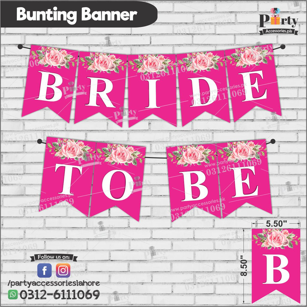BRIDE TO BE Bunting Banners