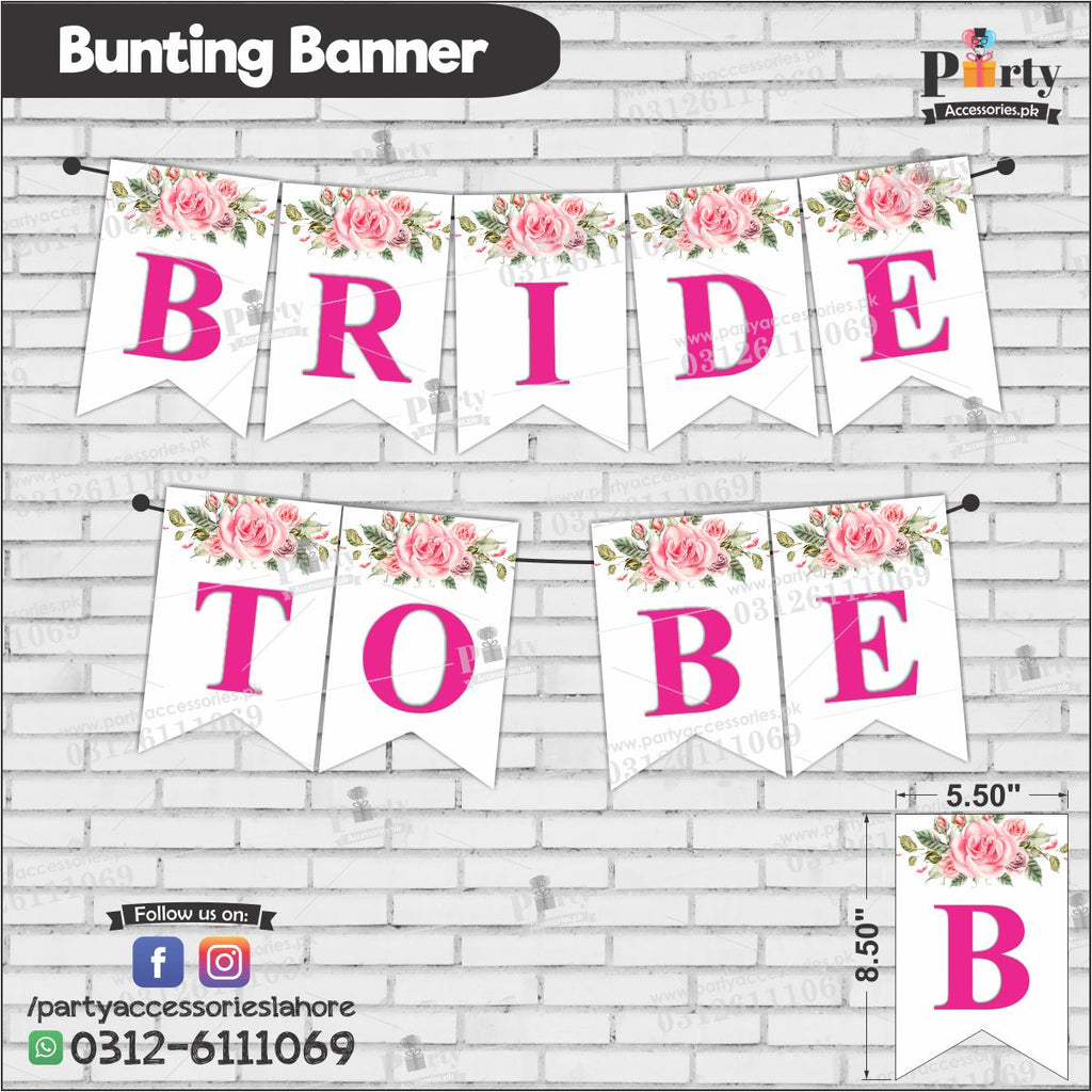BRIDE TO BE Bunting Banners