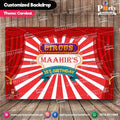 Customized Carnival Circus Theme Birthday Party Backdrop