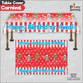 Customized Carnival Circus Theme Birthday table top sheet