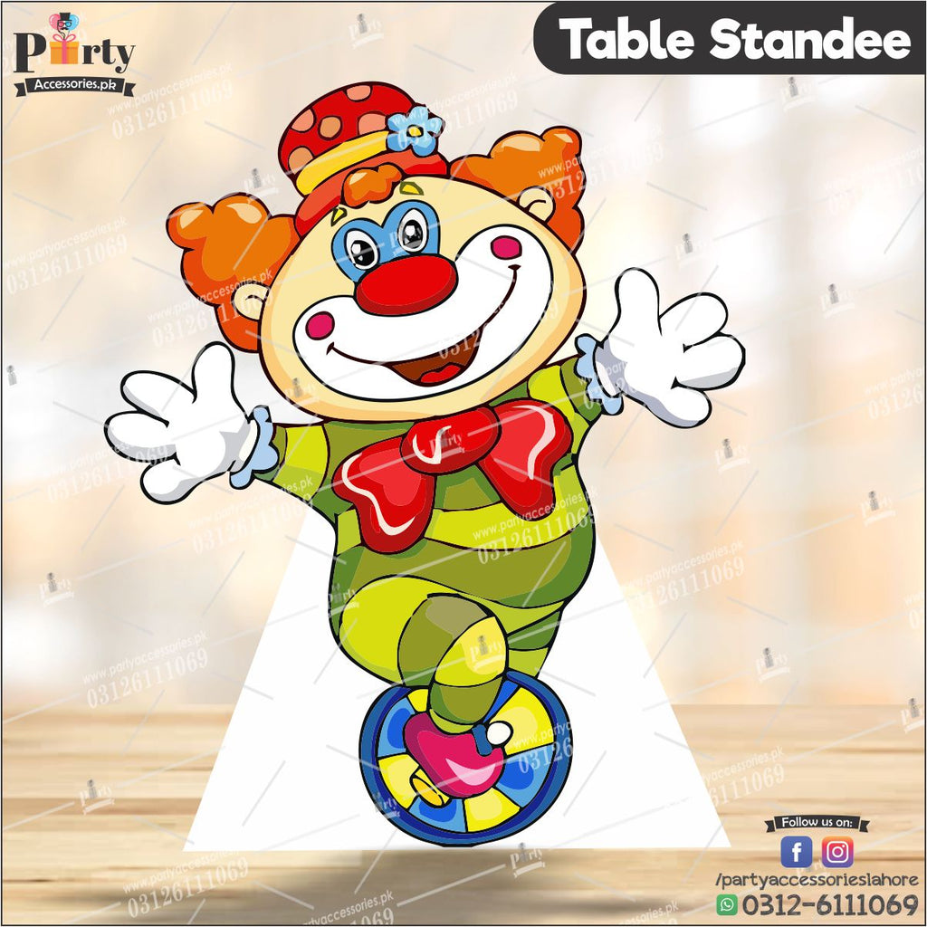 Customized Carnival Circus theme Table standing character cutouts