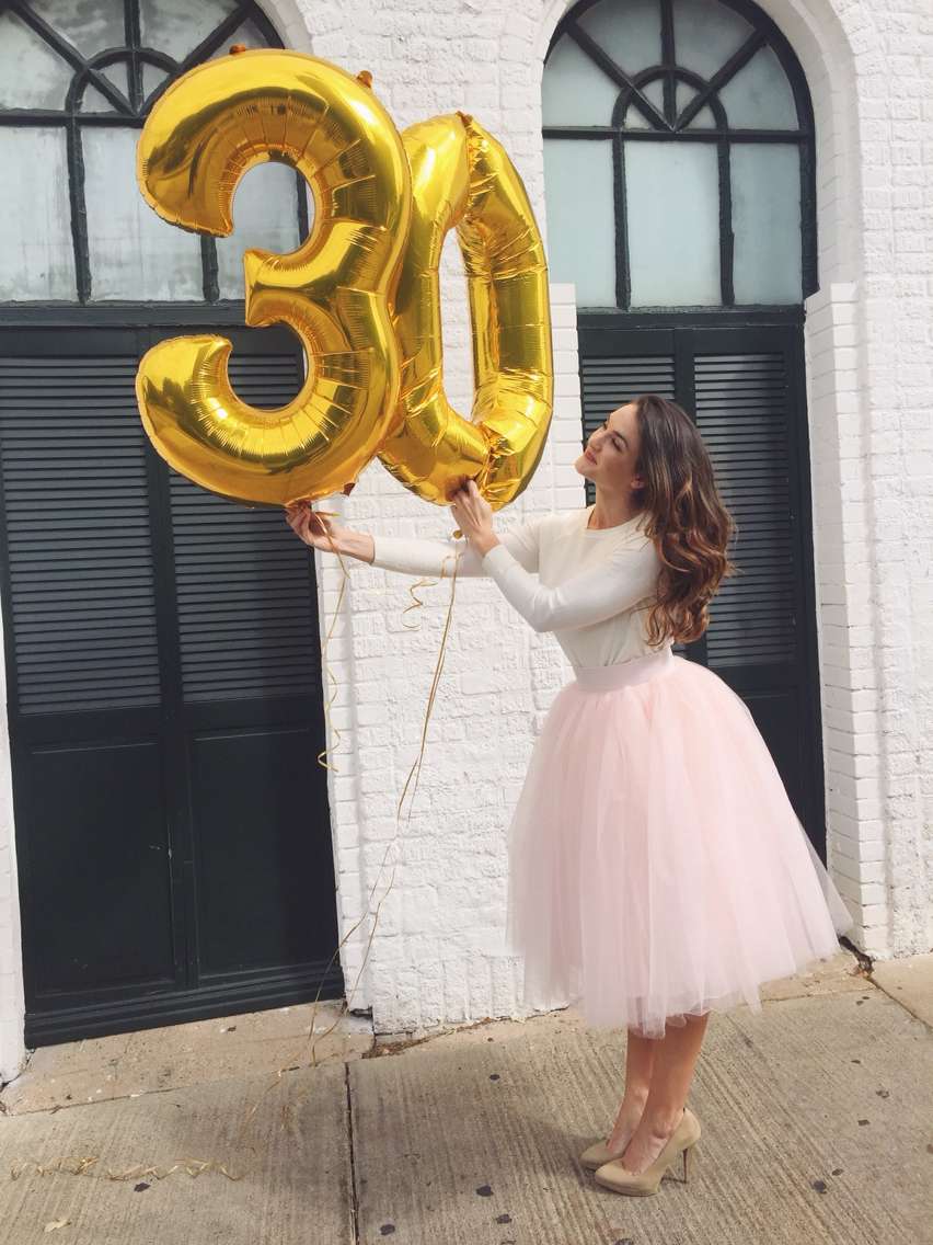 Number foil balloons large size