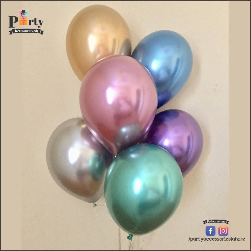 Chrome Balloons multi colors