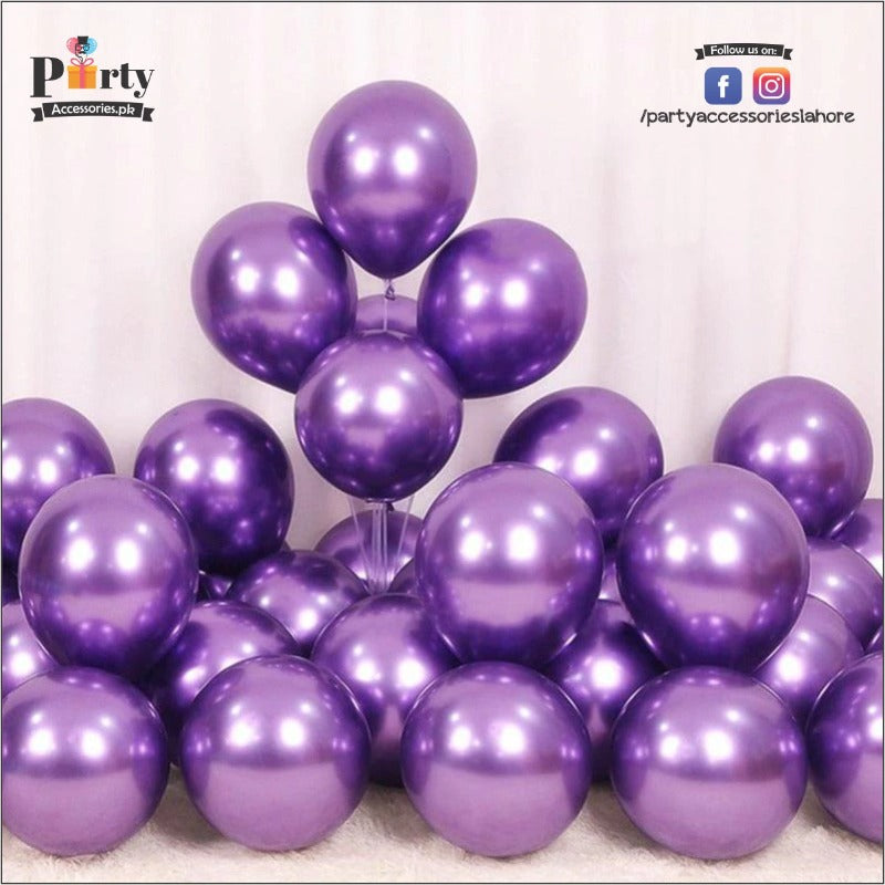 Chrome Balloons purple