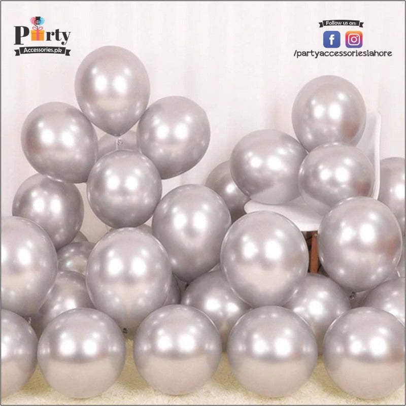 Chrome Balloons silver