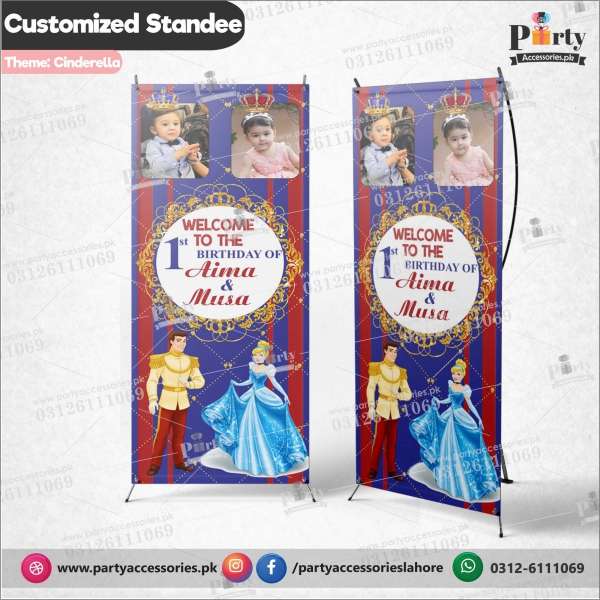 Customized Cinderella theme Welcome Standee