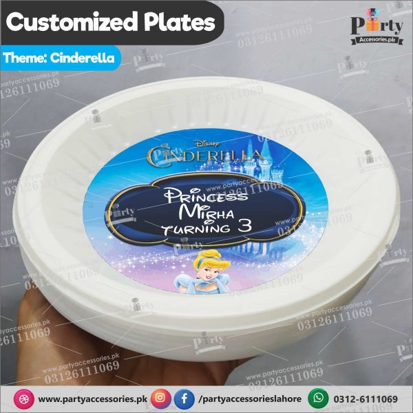 Customized disposable Paper Plates for Cinderella theme party