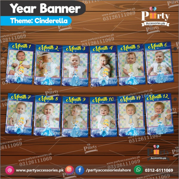 Customized Month wise year Picture banner in Cinderella theme