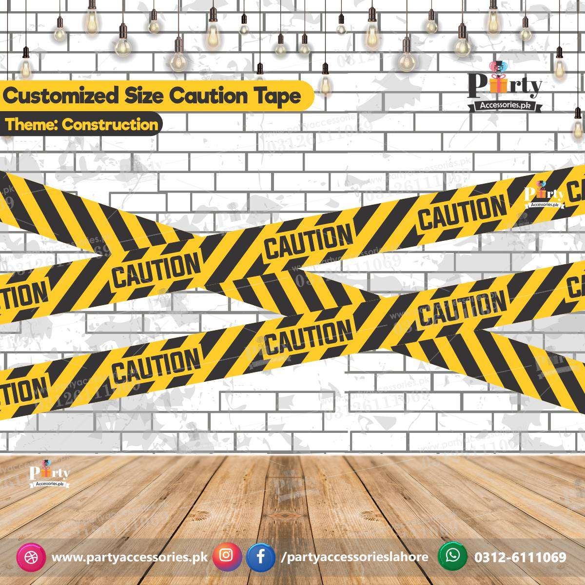 caution tape for birthday party