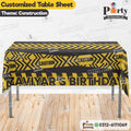 Construction Theme Birthday Party table top sheet
