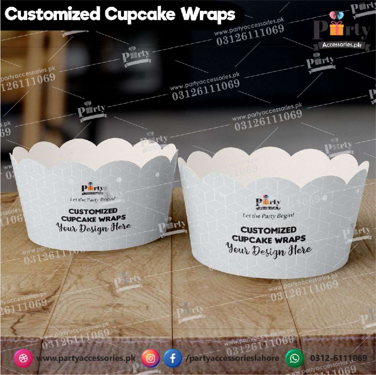 Customized Cupcake wraps in your theme 