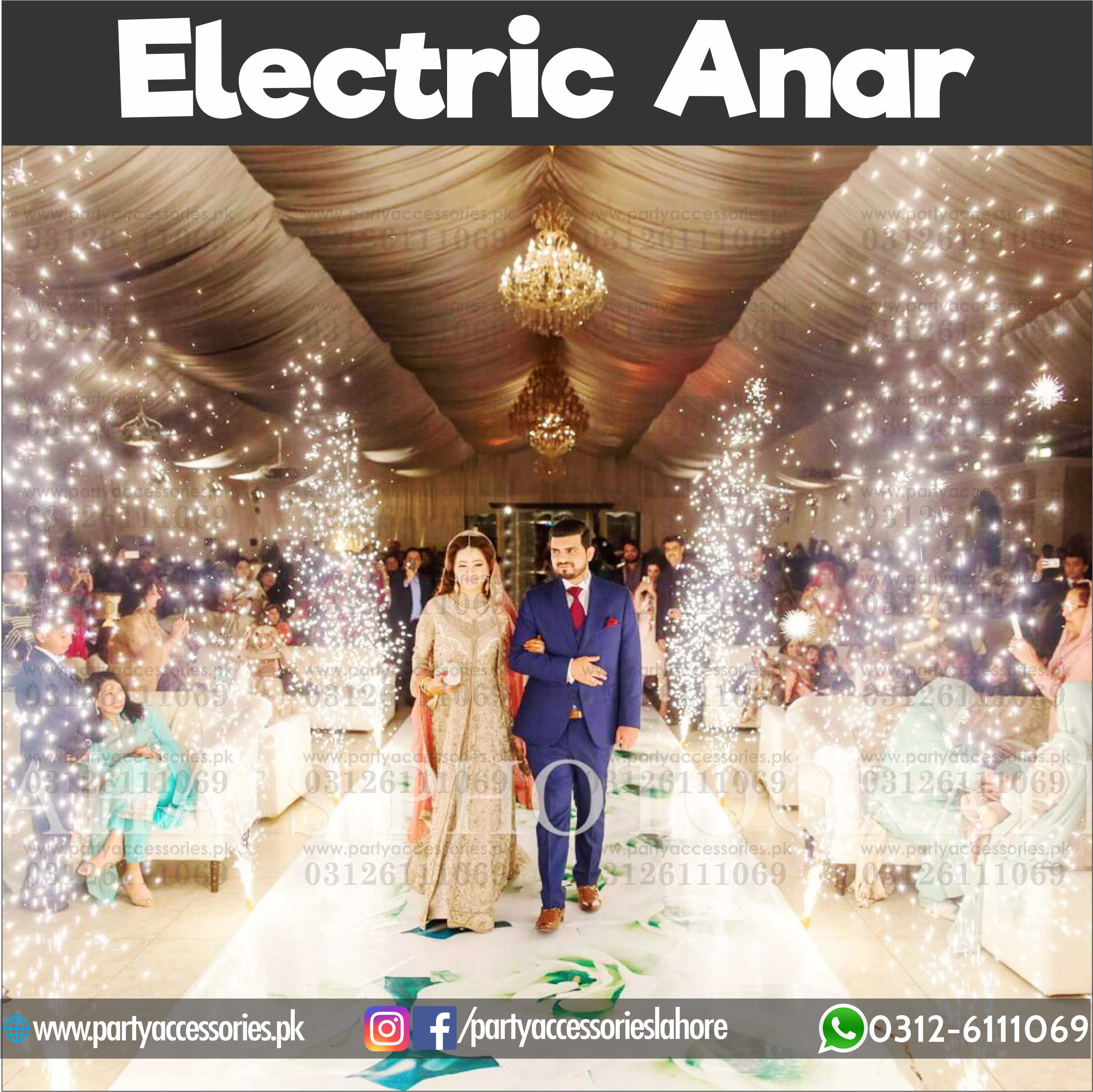 Smokeless electric anaar pyro fountain