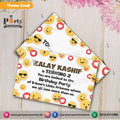 Customized Emoji theme Party Invitation Cards