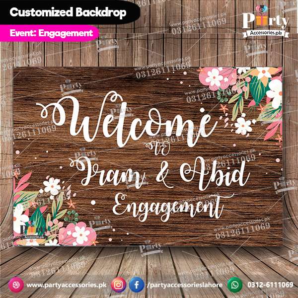 Backdrop PanaFlex for ENGAGEMENT Ceremony
