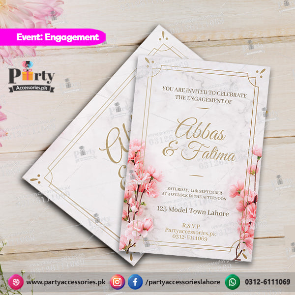  customized engagement party Invitation Cards