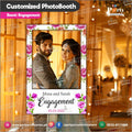 Customized Photo Booth / selfie frame for Engagement