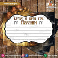 Customized Ertagrul theme Party wish Cards
