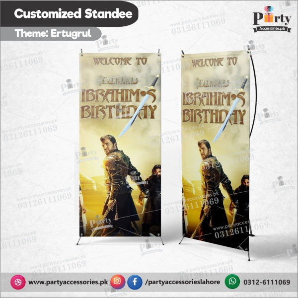 Customized Ertugrul theme Welcome Standee for birthday Parties