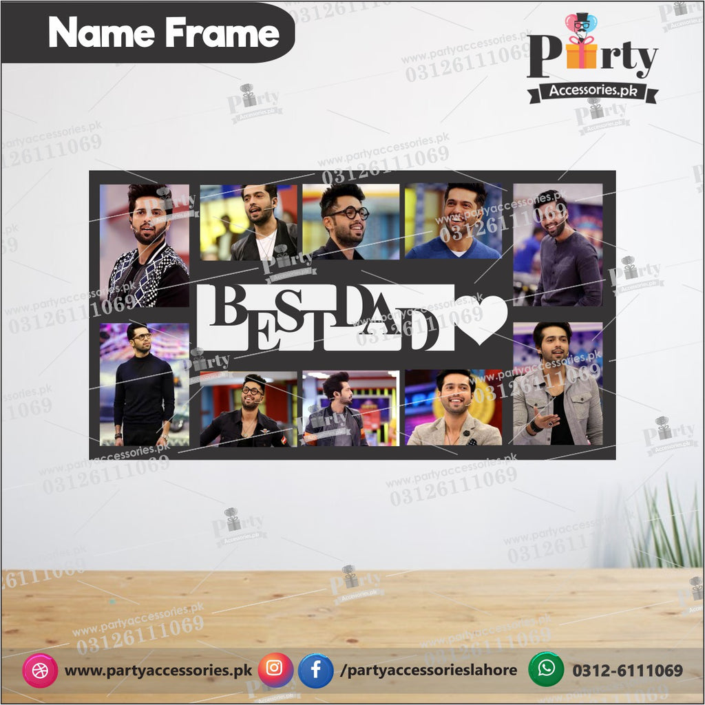 Customized BEST DAD wall frame | Father's day Gifts | Happy Fathers da ...