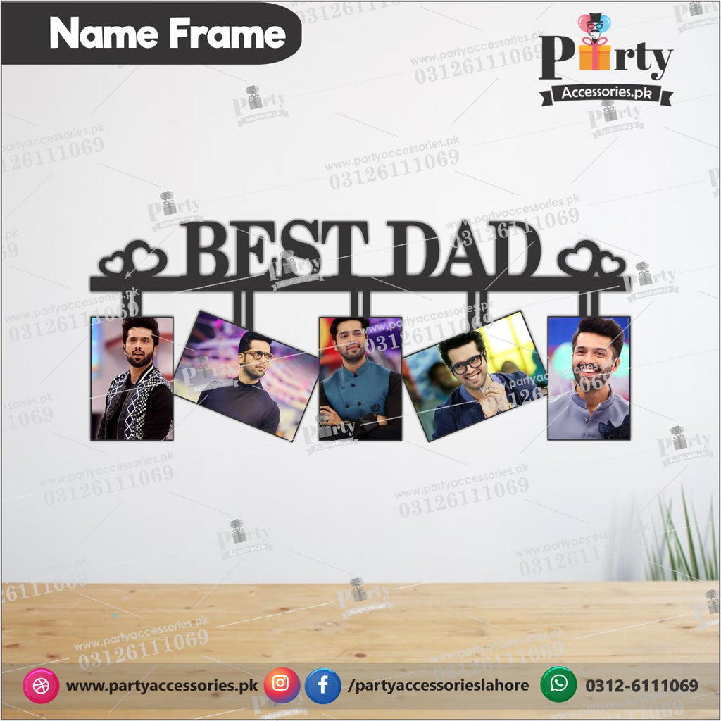 BEST DAD wall frame | Father's day Gifts | customized with your pictures