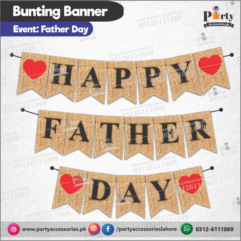 Fathers day decorations | Happy Father's day Wall decoration Bunting Banner