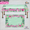 Customized Flamingo Theme Birthday table top sheet