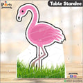 Flamingo theme Table standing character cutouts