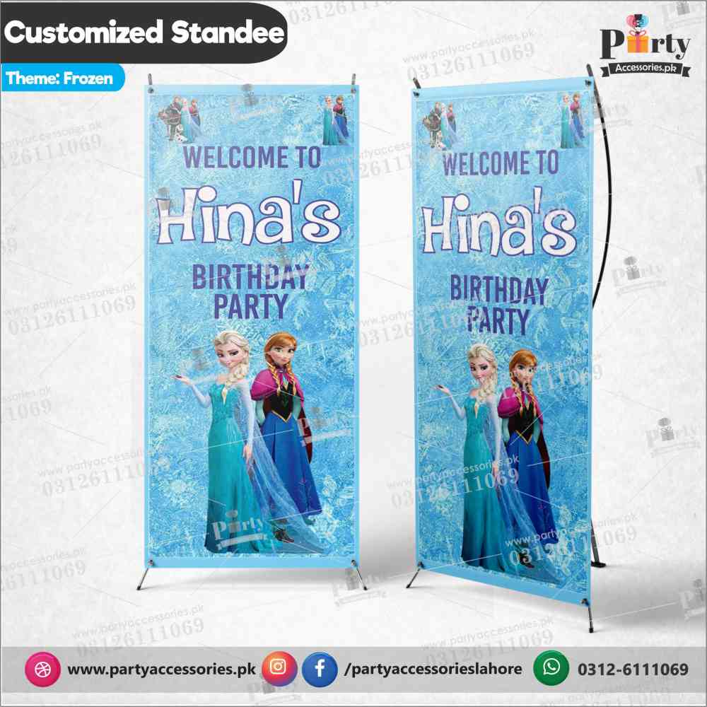 Customized Welcome Standee for Frozen theme party for entrance