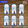 Customized Gift tags / thank you tags in Frozen Elsa theme