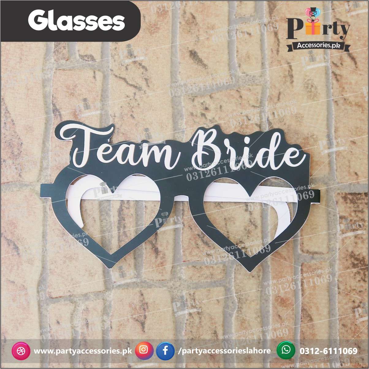 Team Bride glasses for Bridal shower event celebration
