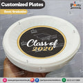Customized disposable plates for GRADUATION party