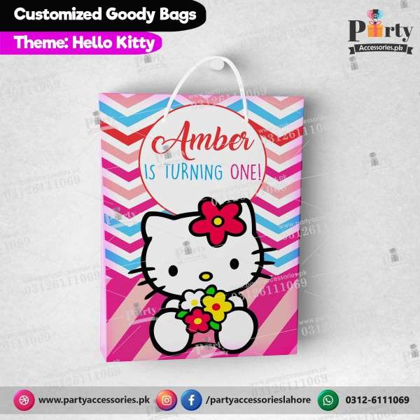Hello Kitty theme Customized Goody Bags / favor bags