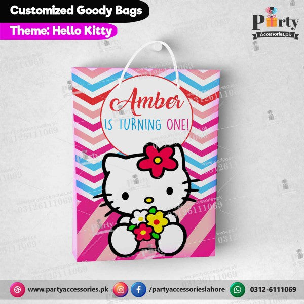 Hello Kitty theme Customized Goody Bags / favor bags