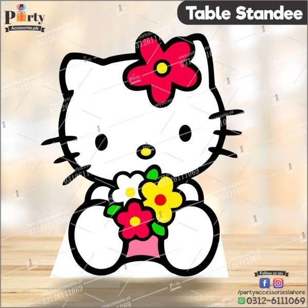 Customized Hello Kitty  theme Table standing character cutouts