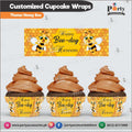 Customized Honey Bee theme Cupcake wraps