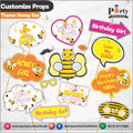 Customized props set for Honey bee theme birthday party