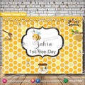 Customized Honey Bee Theme Birthday party Backdrop