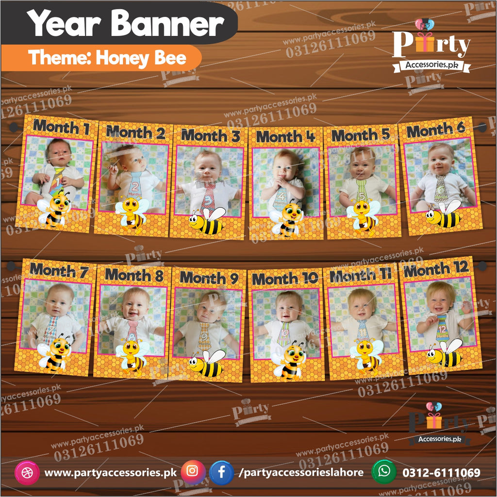 Customized Month wise year Picture banner in Honey Bee theme