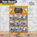 Customized Month wise year Picture board in Honey Bee theme (year board)
