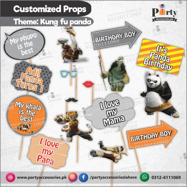 Customized props set for Kung fu Panda theme birthday party